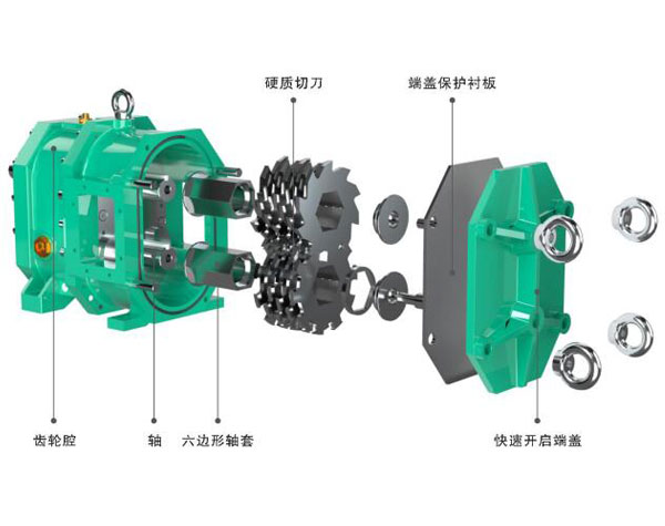 雙軸剪切機結(jié)構圖
